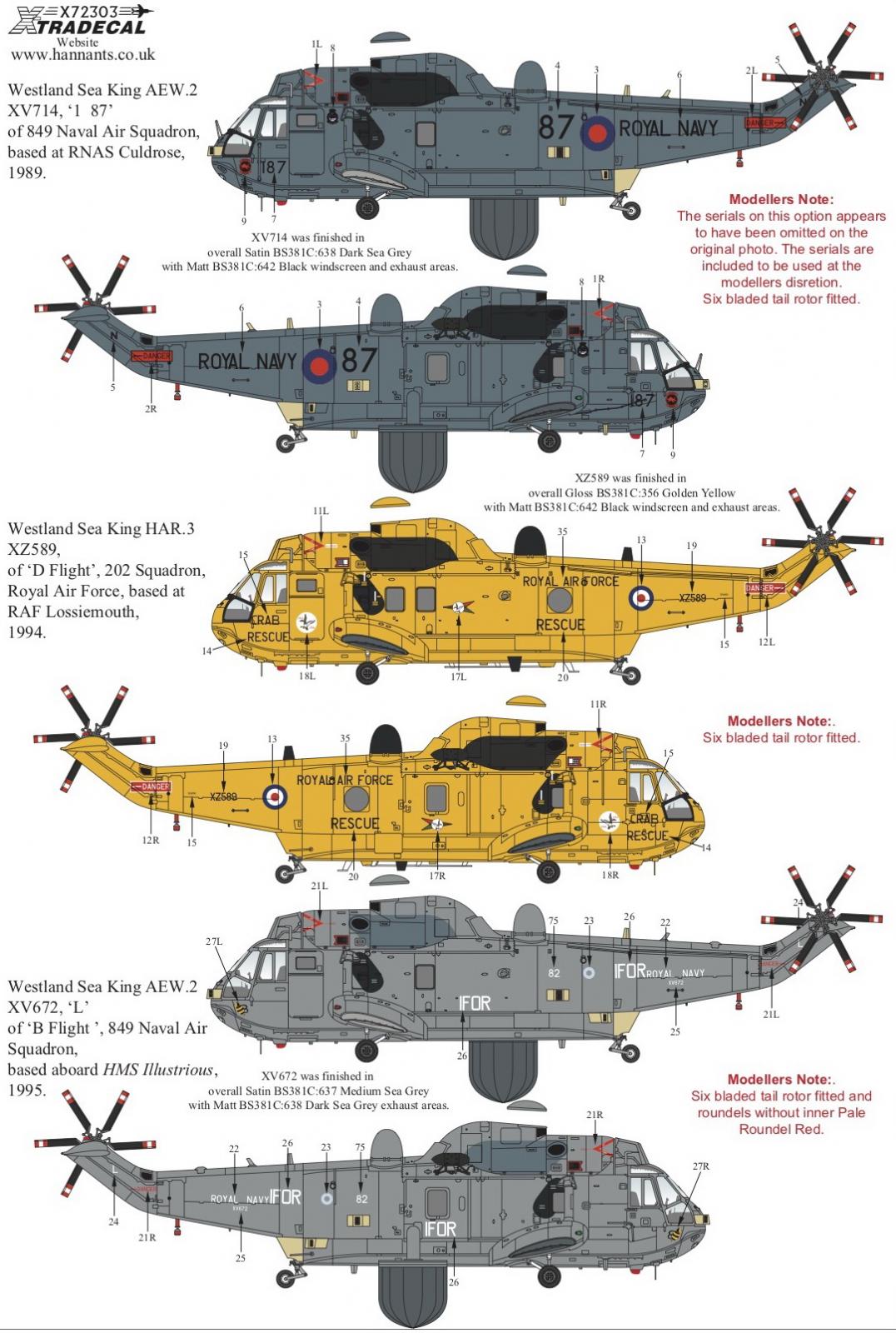 Xtradecal 172 Westland Sea King Collection Обзоры, обсуждения