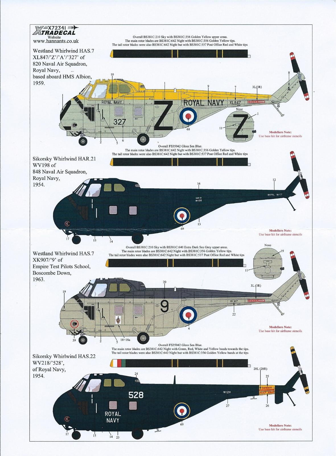Xtradecal 1/72 Westland Whirlwind Collection - Обзоры, обсуждения ...