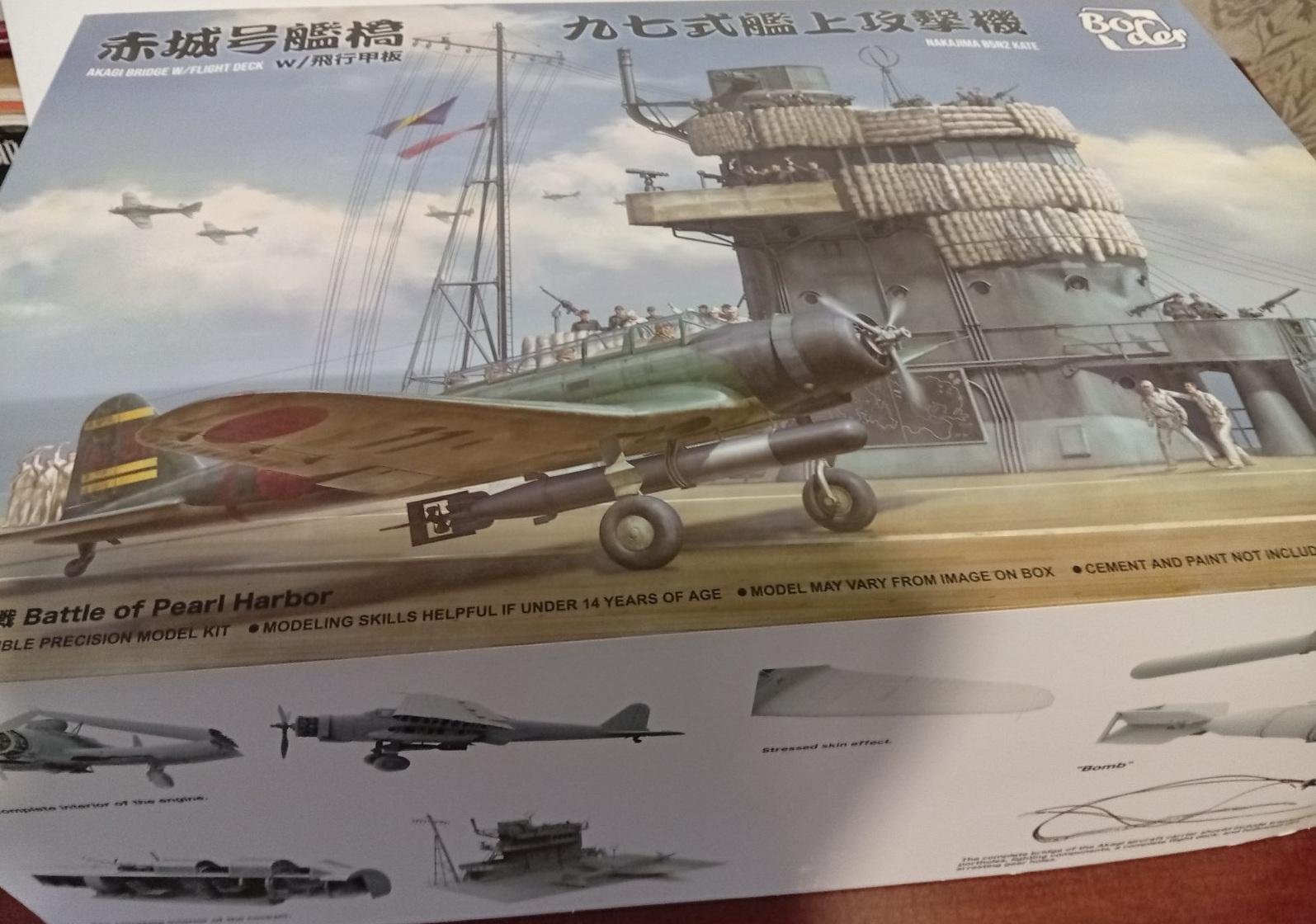 Nakajima B5N2 & Akagi bridge 1:35 Border. - Works in Progress