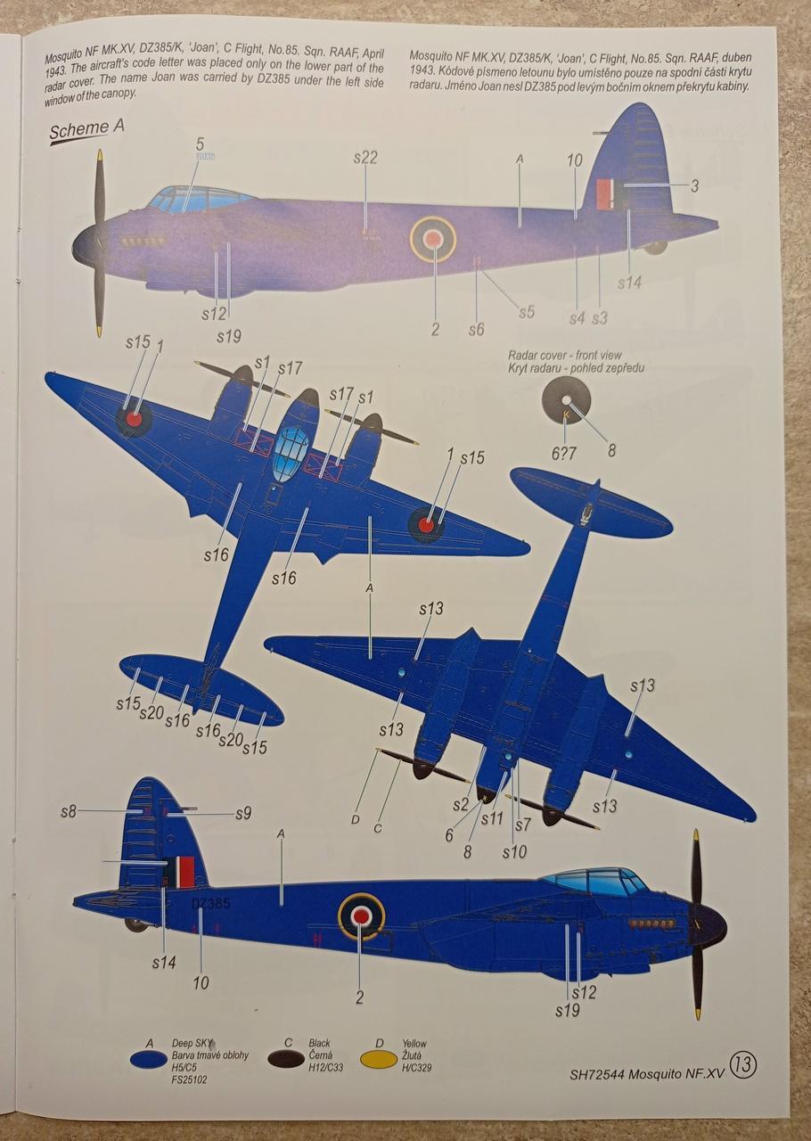 Special Hobby SH72544 DH.98 Mosquito 'High Altitude Night Fighter